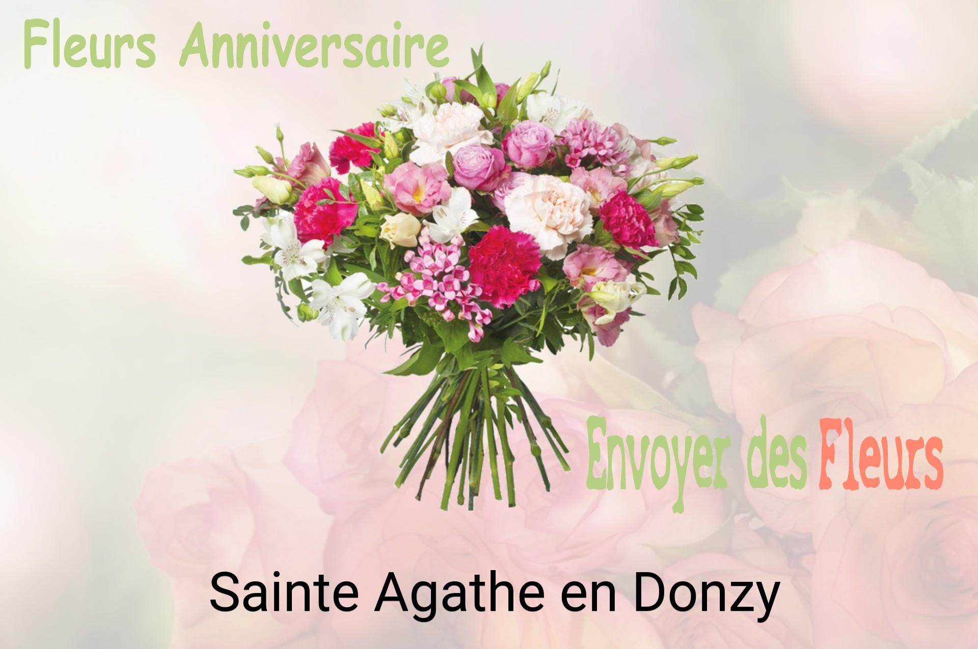 Bouquet de fleurs d’anniversaire livré à Sainte-Agathe-en-Donzy